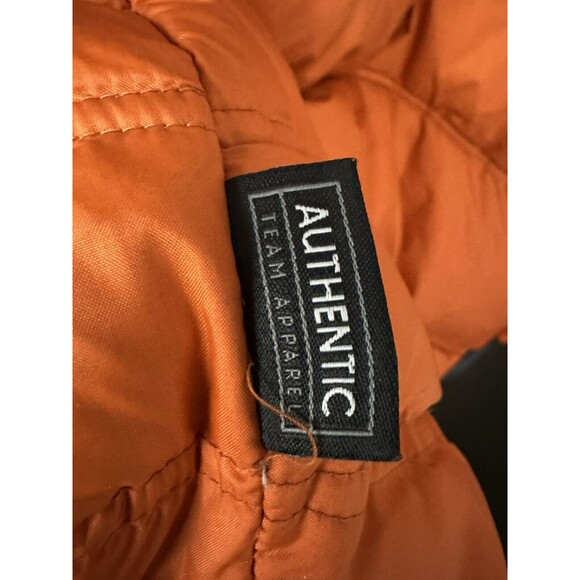 Vintage Nike Puffer Jacket XXL With Hood Texas Longhorn NCAA MINT ORANGE - Picture 10 of 11
